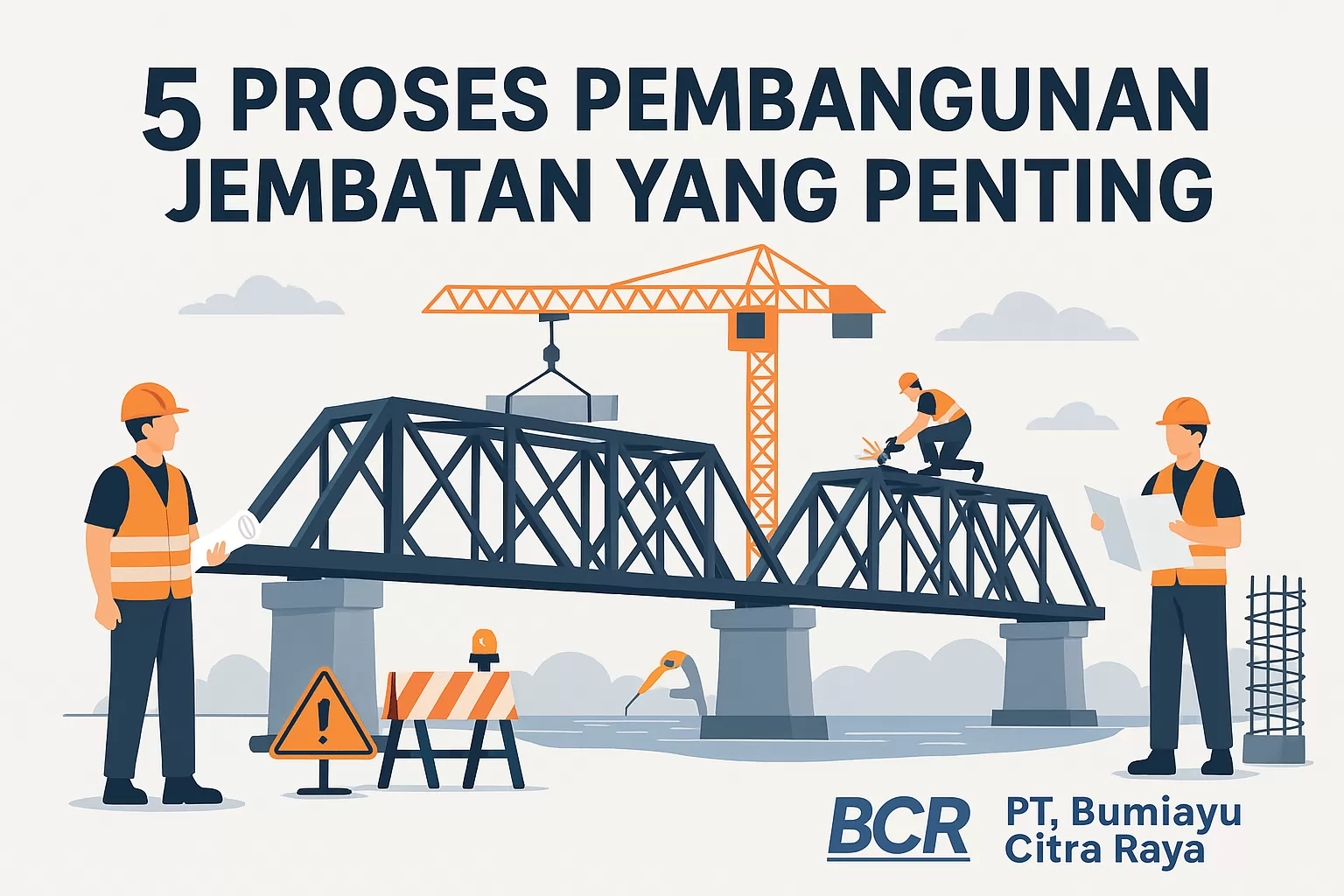 5 Proses Pembangunan Jembatan yang Penting