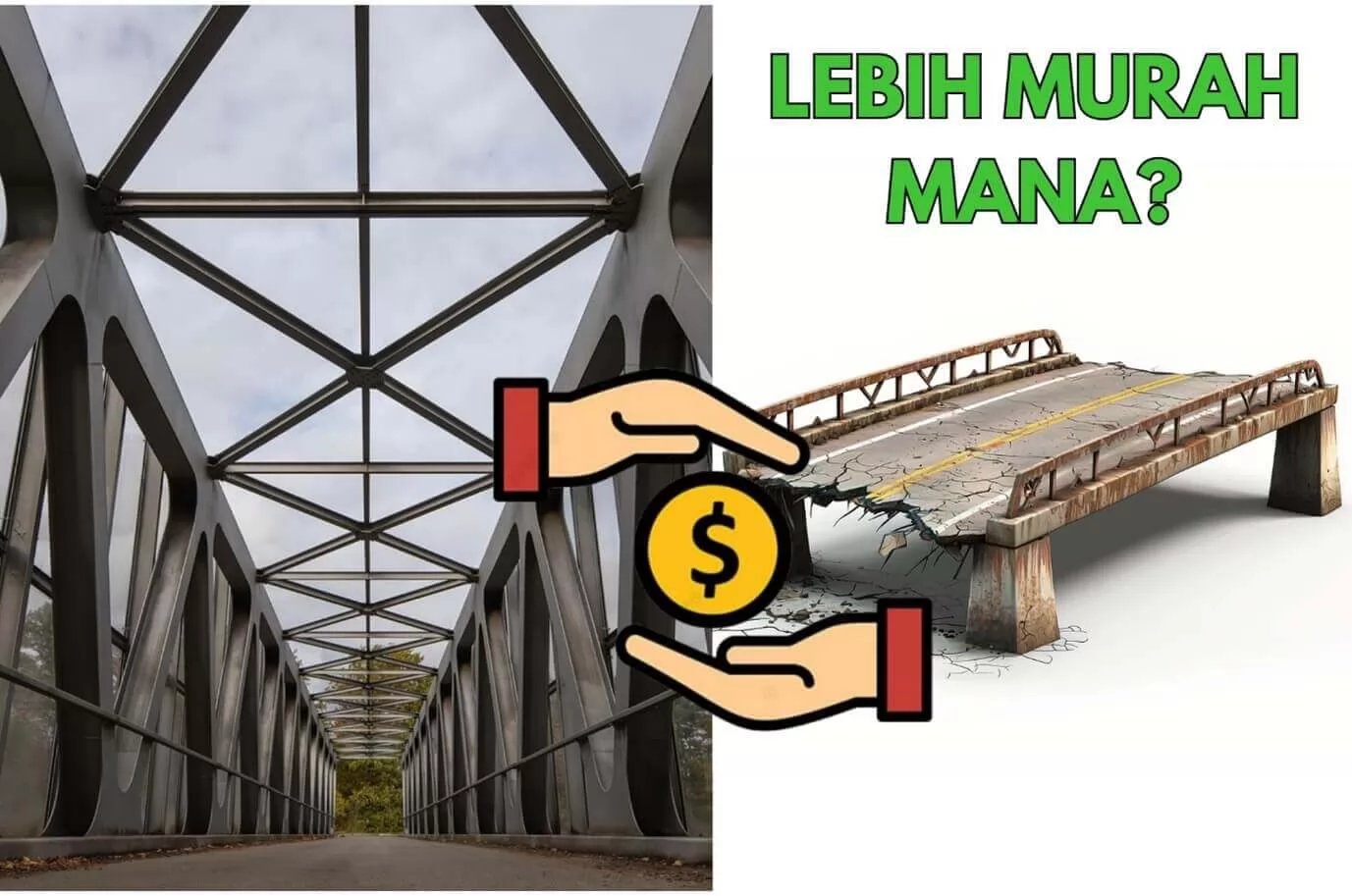 Perbandingan Biaya Fabrikasi Jembatan Baja vs Beton: Mana yang Lebih Efisien?