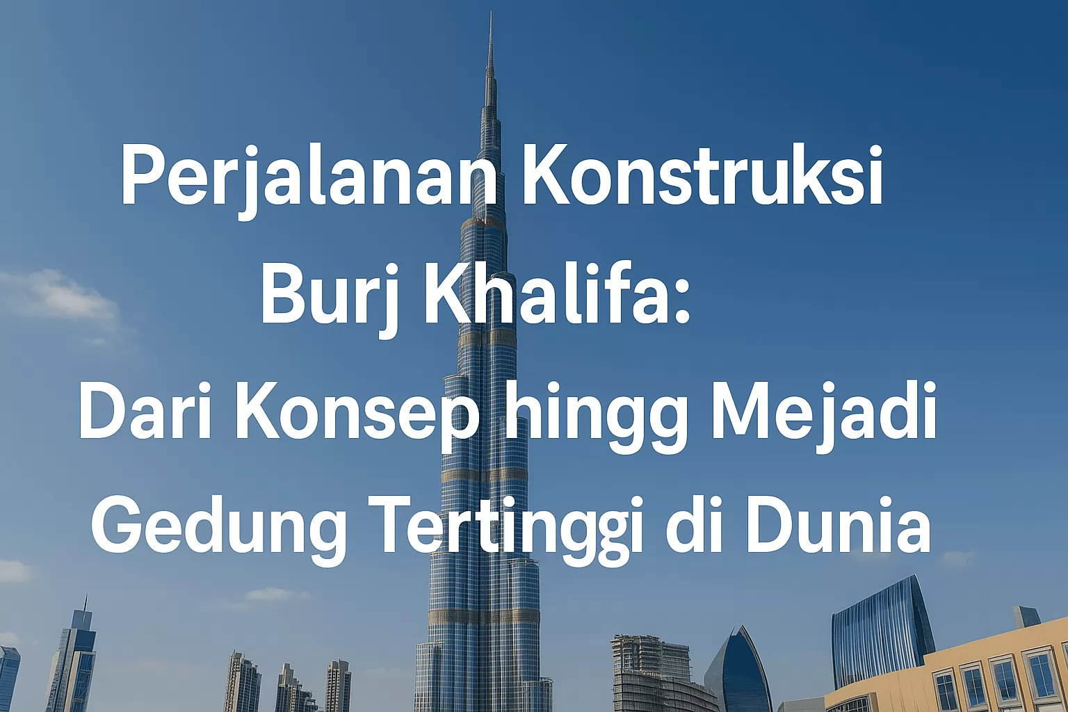 Perjalanan Konstruksi Burj Khalifa: Dari Konsep hingga Menjadi Gedung Tertinggi di Dunia