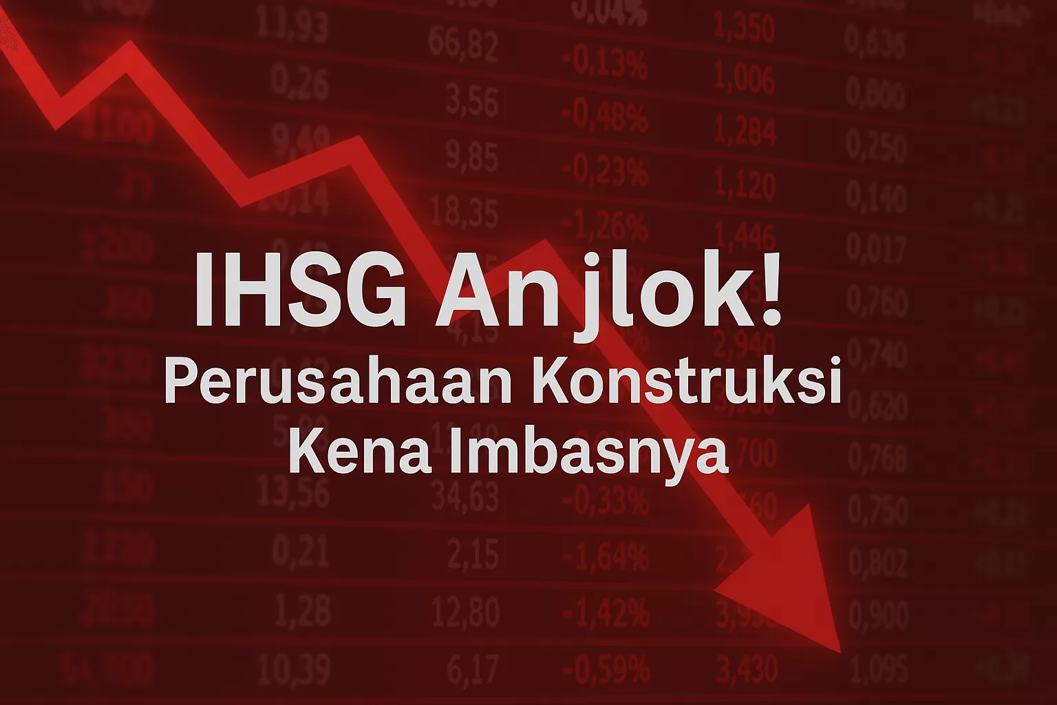 IHSG Anjlok