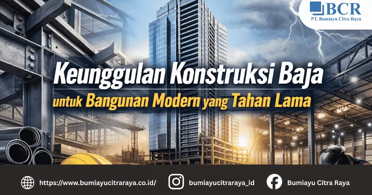 Mengenal Keunggulan Konstruksi Baja untuk Bangunan Modern yang Tahan Lama